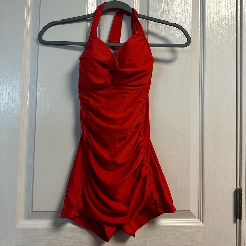 Vintage Style One Piece Halter Swimsuit, Size European M/ USA S (barely worn)
